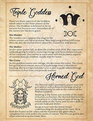 one who worships the triple goddess and horned god